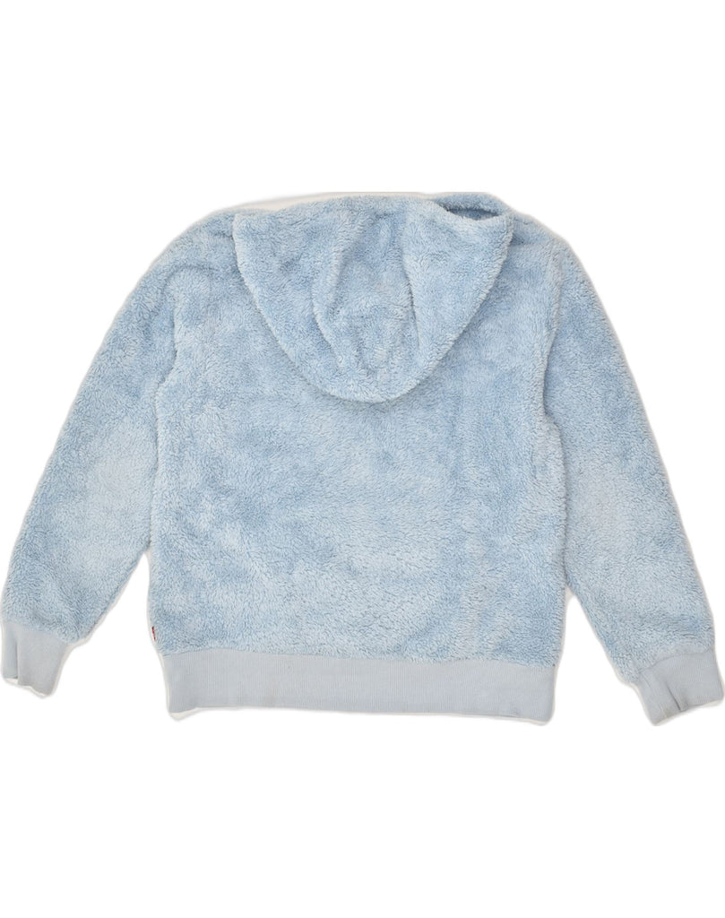 LEVI'S Girls Hooded Fleece Jumper 12-13 Years Large  Blue Polyester | Vintage Levi's | Thrift | Second-Hand Levi's | Used Clothing | Messina Hembry 