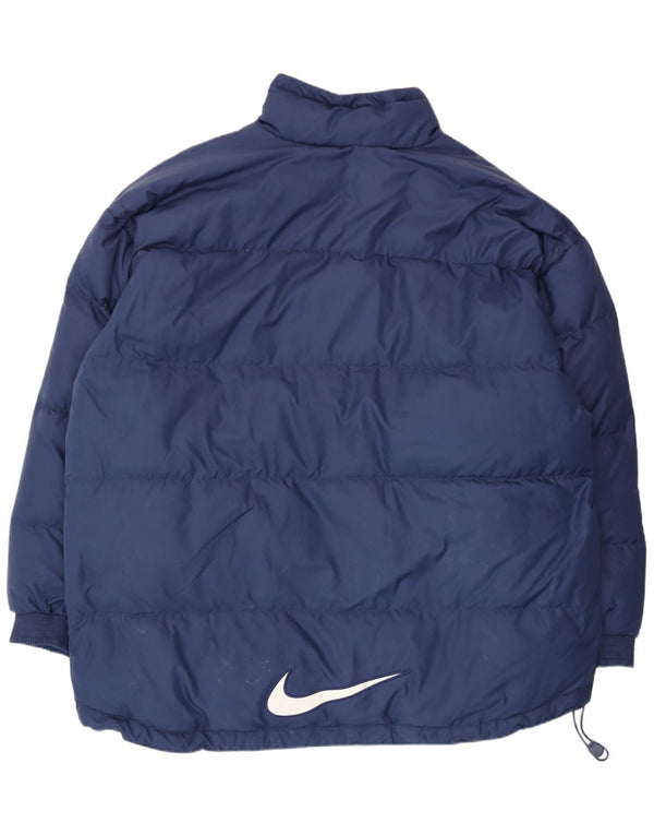 Nike Mens Padded Jacket UK 44 2XL Navy Blue Polyester