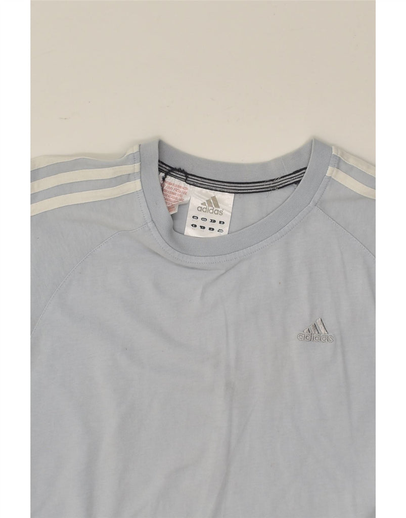 ADIDAS Boys T-Shirt Top 13-14 Years Grey Cotton | Vintage Adidas | Thrift | Second-Hand Adidas | Used Clothing | Messina Hembry 