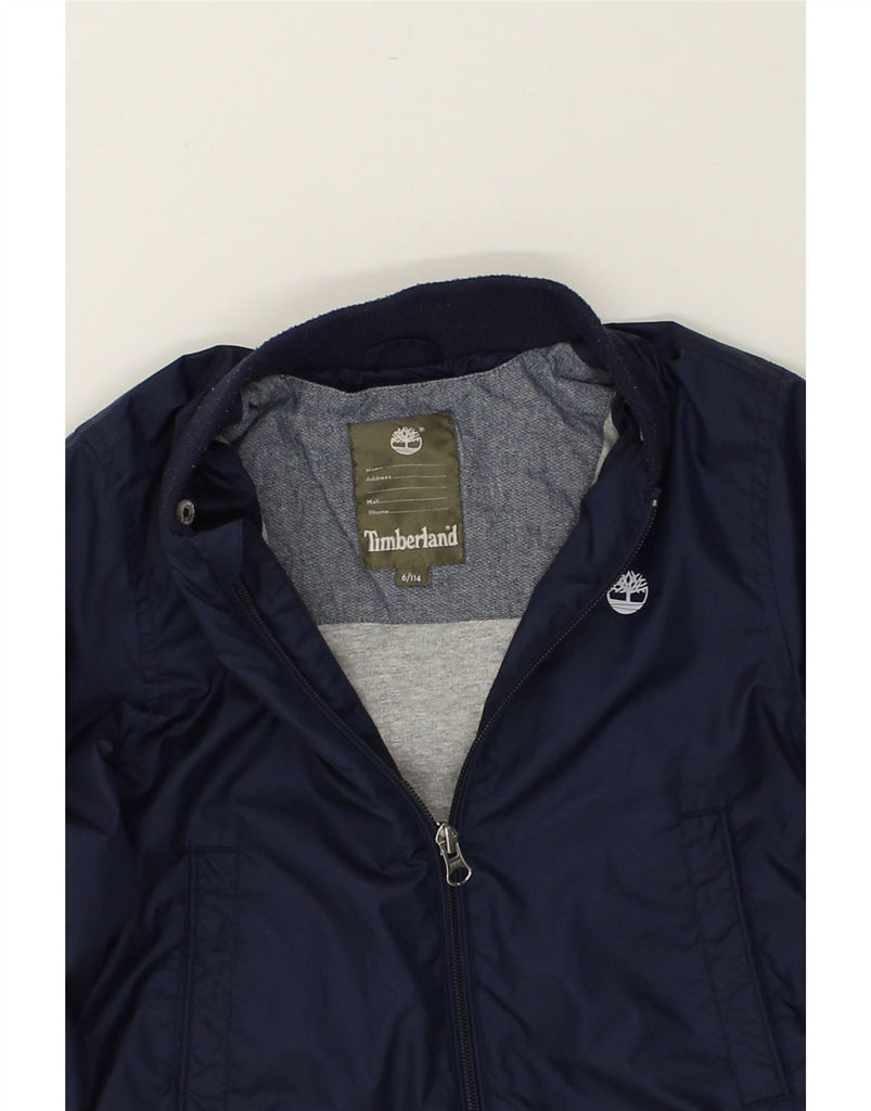 TIMBERLAND Boys Bomber Jacket 5-6 Years Navy Blue Polyester | Vintage Timberland | Thrift | Second-Hand Timberland | Used Clothing | Messina Hembry 