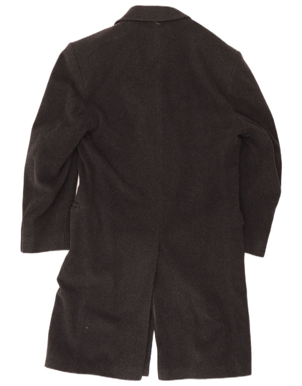 Hammersley Mens Overcoat UK 36 Small Grey Wool
