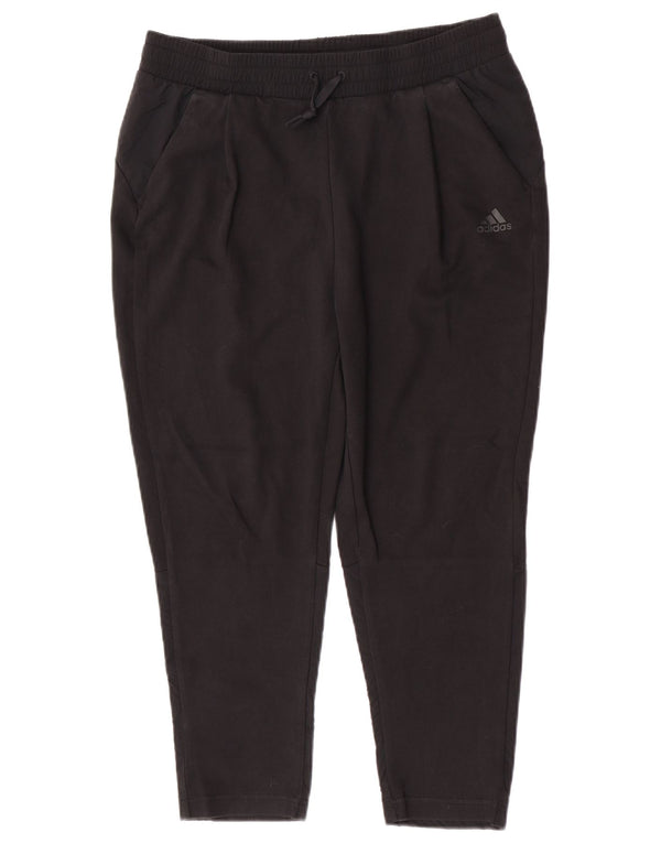 Adidas Womens Tracksuit Trousers UK 12/14 Medium  Black Cotton