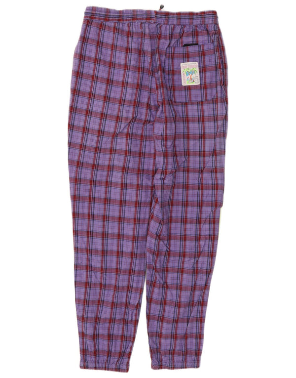 BAILO Mens Tracksuit Trousers Joggers IT 52 XL Purple Check