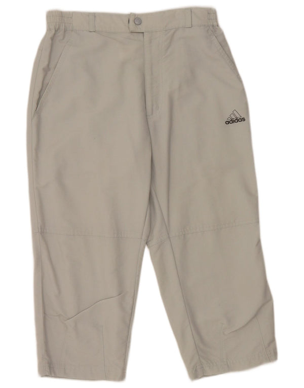 Adidas Womens Capri Trousers W28 L20 Grey Polyamide