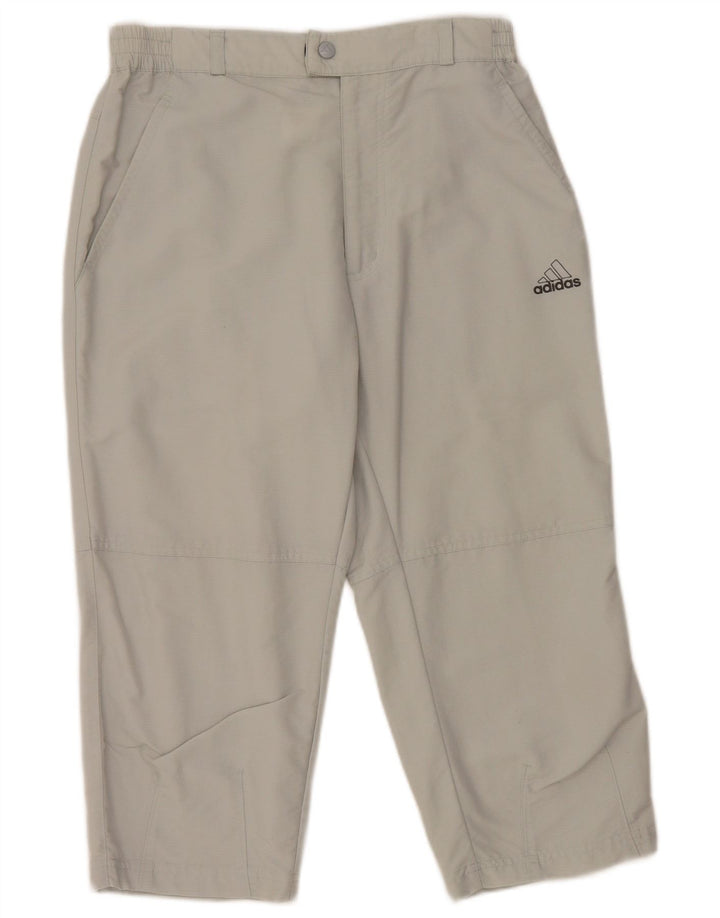 Adidas Womens Capri Trousers W28 L20 Grey Polyamide