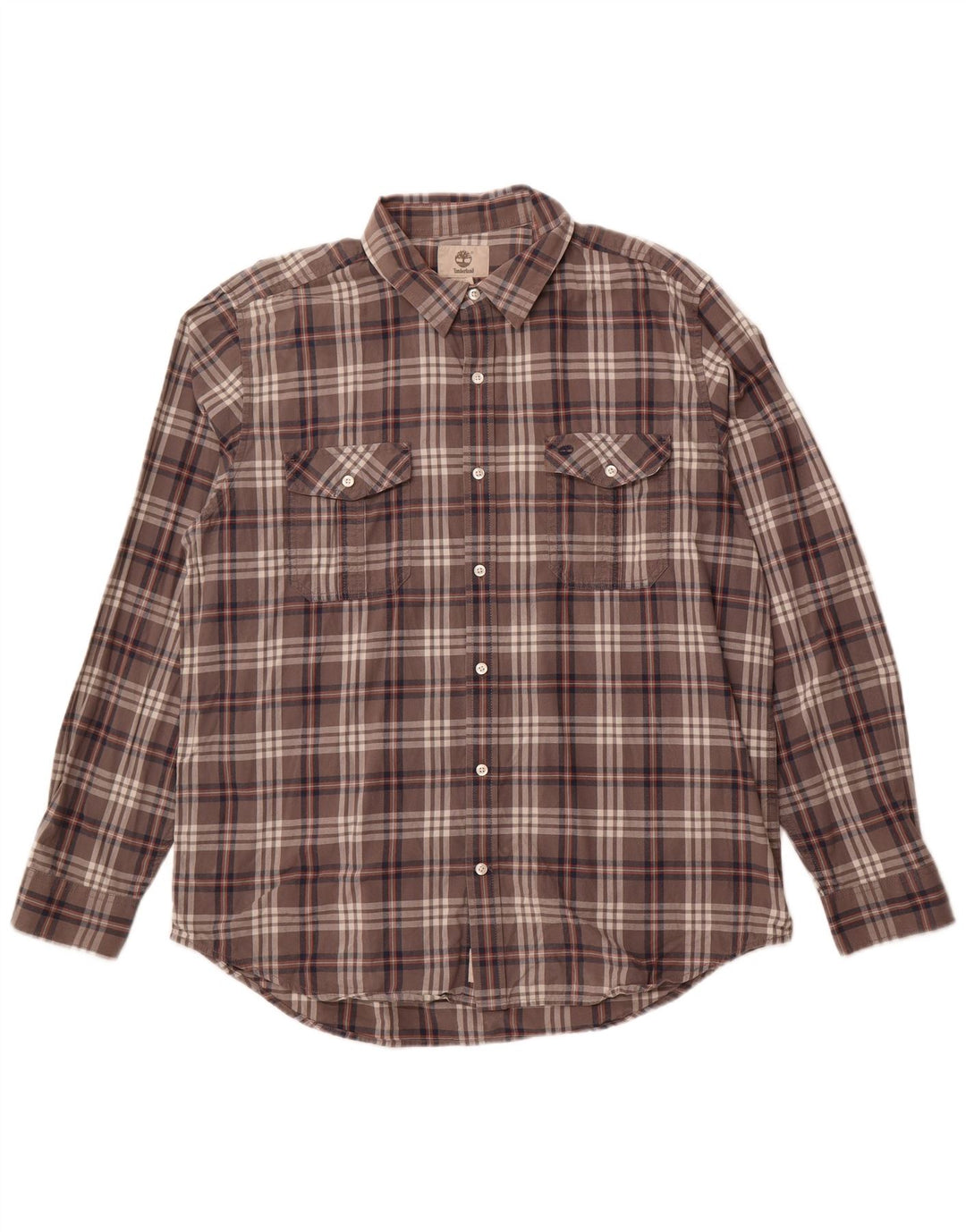 TIMBERLAND Mens Regular Fit Shirt XL Grey Check Cotton