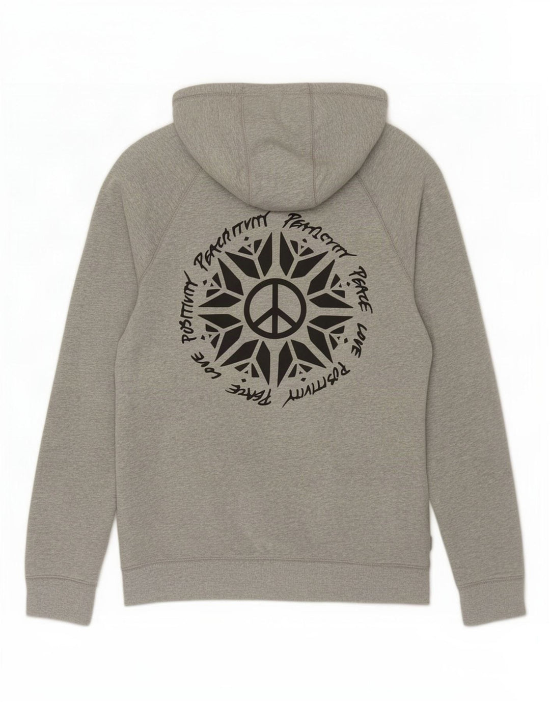 Vans Mens Graphic Hoodie Jumper Medium Grey Cotton