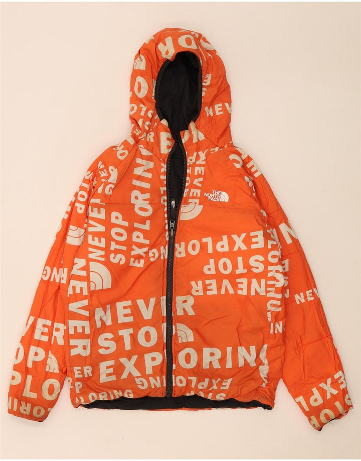 The North Face Boys Hooded Reversible Jacket 13-14 Years large Black