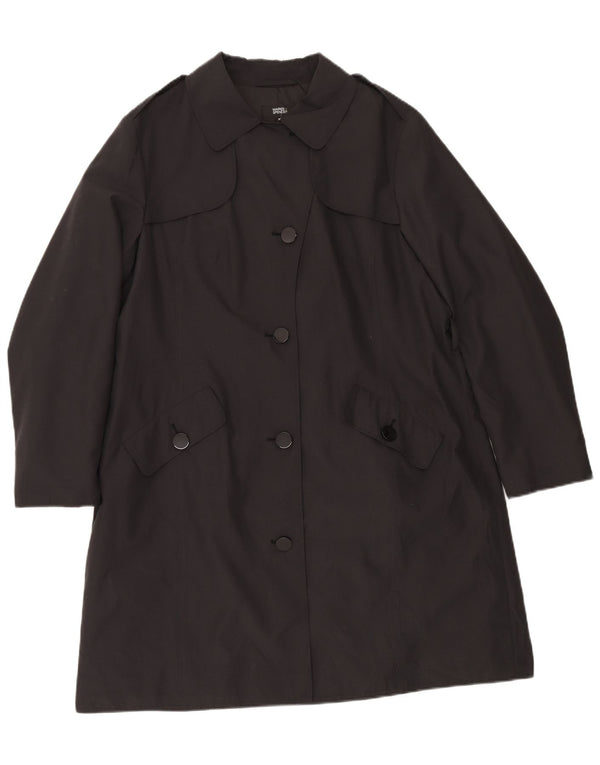 Marks & Spencer Womens Trench Coat UK 20 2XL Black Polyester