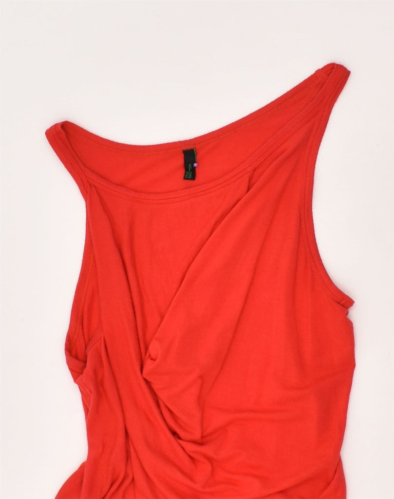 BENETTON Womens Cami Top UK 2 2XS Red | Vintage Benetton | Thrift | Second-Hand Benetton | Used Clothing | Messina Hembry 