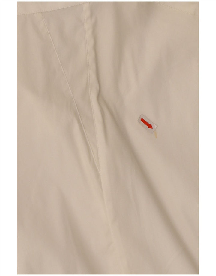 TRUSSARDI Womens Sleeveless Shirt UK 18 XL White Cotton