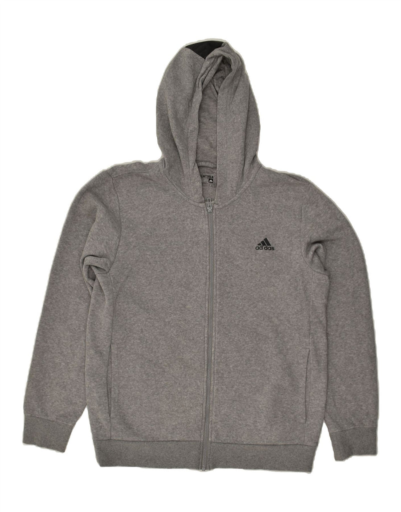 ADIDAS Mens Zip Hoodie Sweater Large Grey Cotton | Vintage Adidas | Thrift | Second-Hand Adidas | Used Clothing | Messina Hembry 