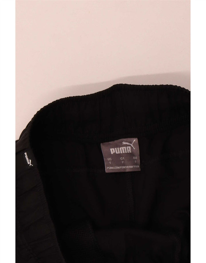 Puma Mens Graphic Sport Shorts Small Black Polyester