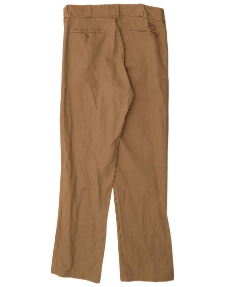 DICKIES Mens 874 Straight Chino Trousers W34 L34 Beige Polyester