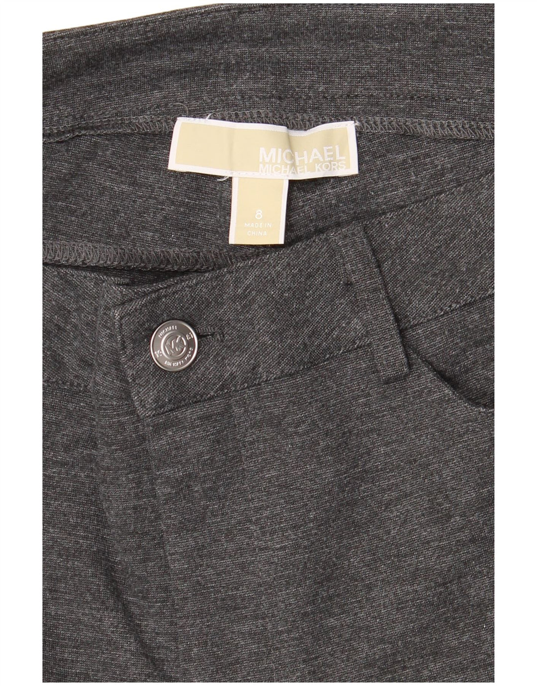 MICHAEL KORS Womens Skinny Casual Trousers US 8 Medium W30 L29 Grey