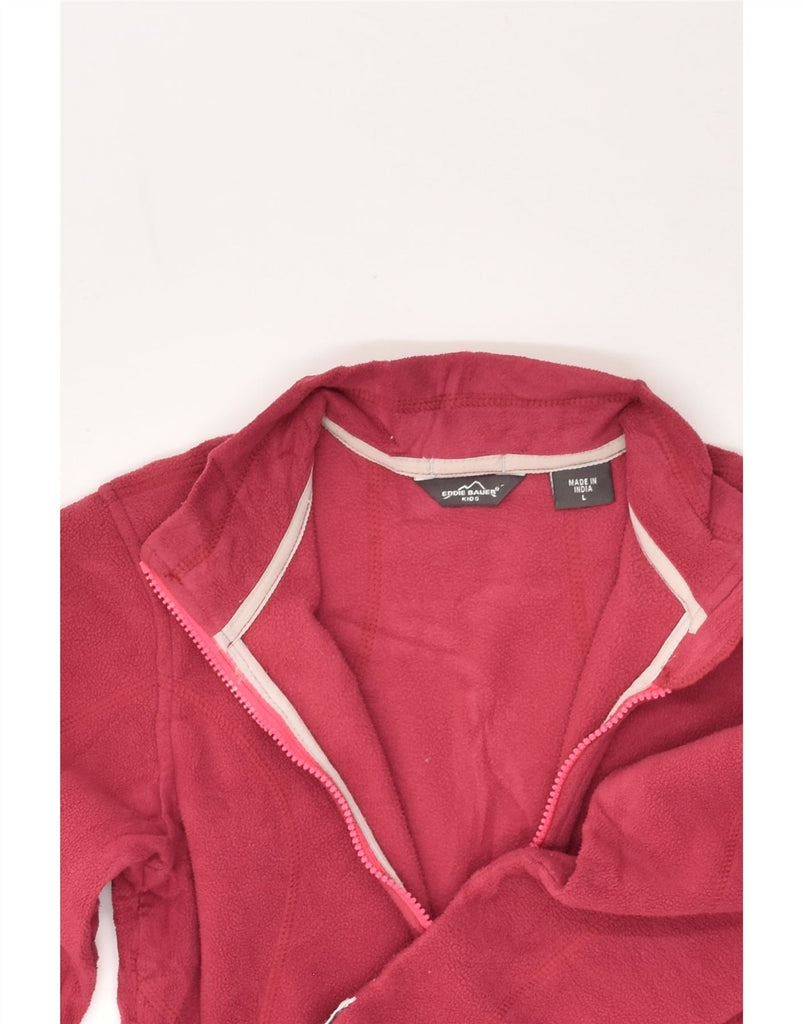 EDDIE BAUER Girls Fleece Jacket 13-14 Years Large  Pink Polyester | Vintage Eddie Bauer | Thrift | Second-Hand Eddie Bauer | Used Clothing | Messina Hembry 