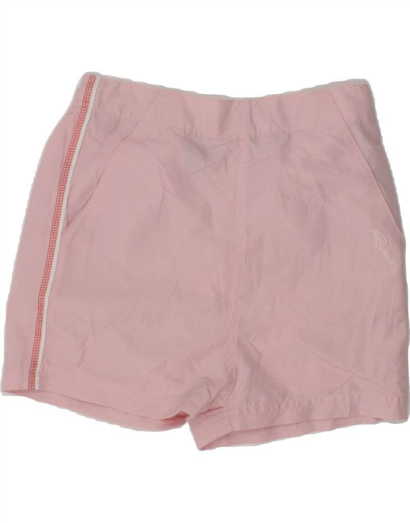 REEBOK Girls Sport Shorts 6-7 Years Small Pink Polyester | Vintage Reebok | Thrift | Second-Hand Reebok | Used Clothing | Messina Hembry 