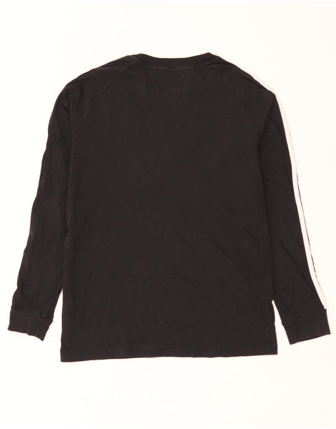 Adidas Boys Top Long Sleeve 13-14 Years Black Cotton