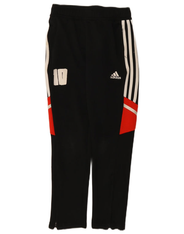 Adidas Boys Aeroready Tracksuit Trousers 9-10 Years Black Colourblock