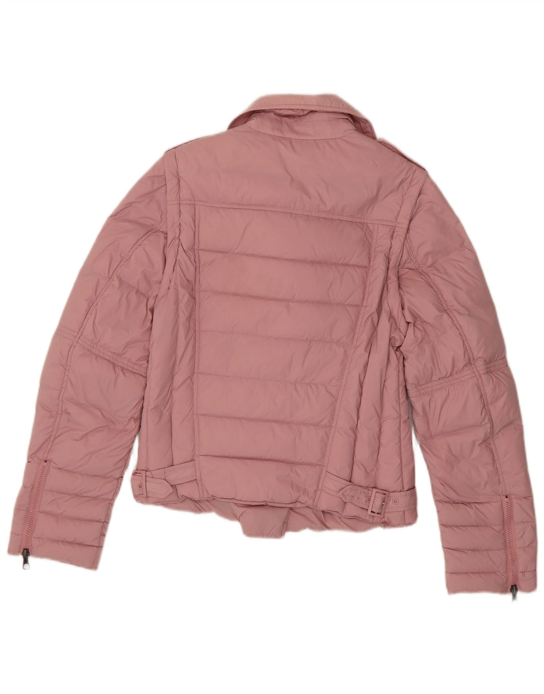 Stefanel Womens Padded Jacket UK 12 Medium Pink Polyamide