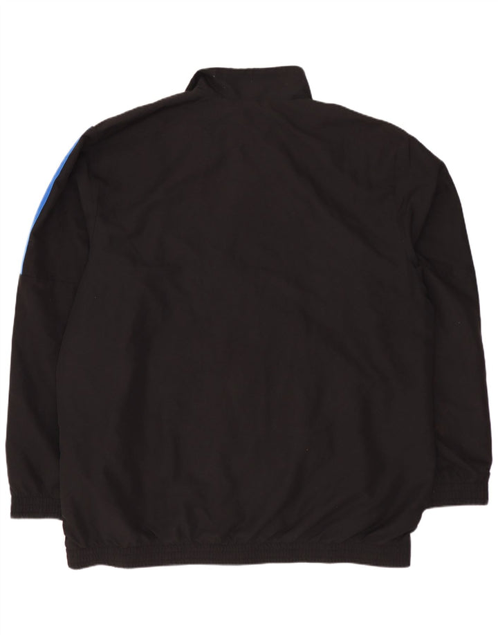 Adidas Mens Tracksuit Top Jacket UK 48/50 XL Black Polyester