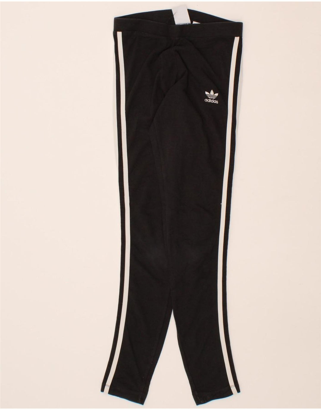 ADIDAS Womens Leggings UK 2 2XS Black Vintage Adidas and Second-Hand Adidas from Messina Hembry 