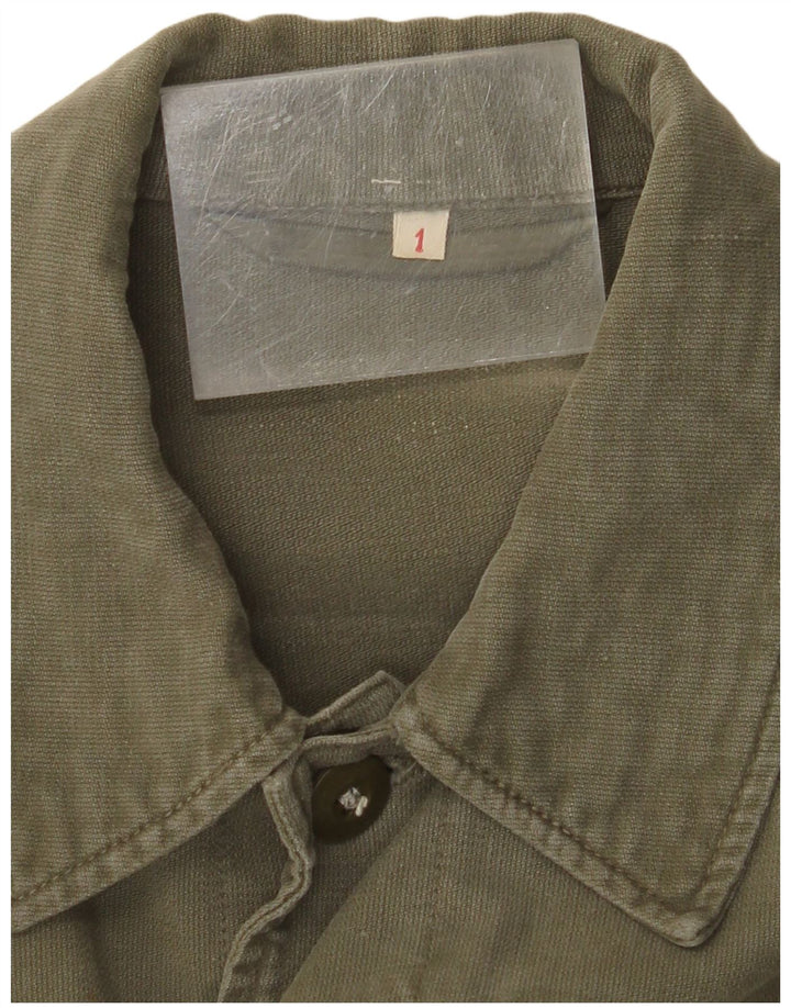 Vintage Mens Military Jacket UK 36 Small Khaki