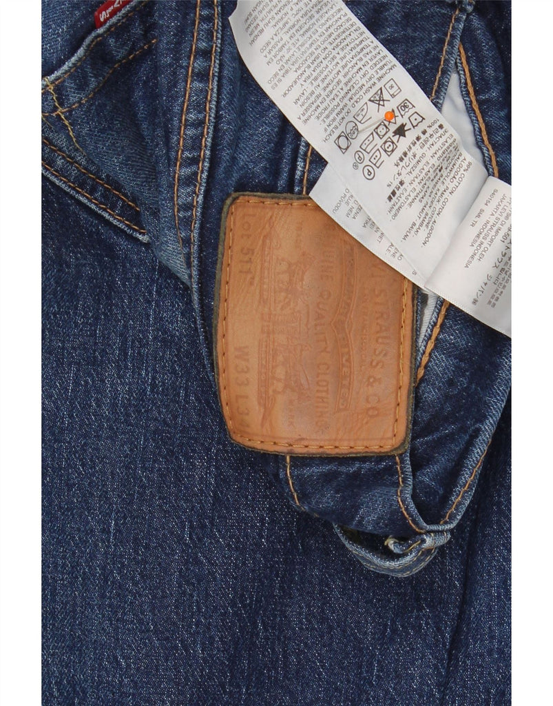 LEVI'S Mens 511 Slim Jeans W33 L34 Blue Cotton Vintage Levi's and Second-Hand Levi's from Messina Hembry 