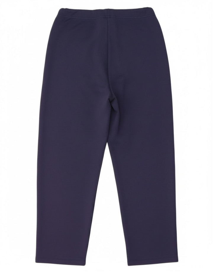 Asics Womens Tracksuit Trousers UK 14 Medium Navy Blue Polyester