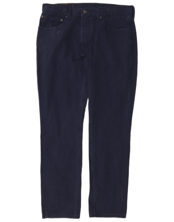 Levi's Mens 511 Slim Fit Casual Trousers W34 L30 Navy Blue Cotton