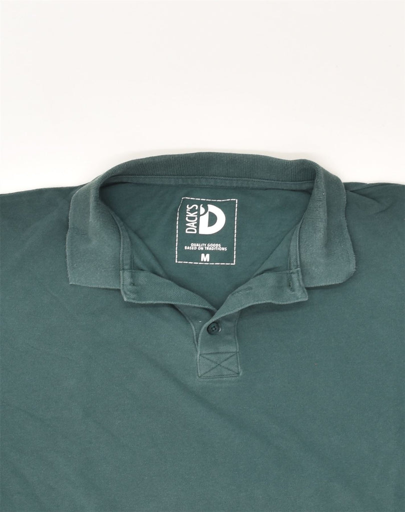 DACK'S Mens Polo Shirt Medium Green Cotton | Vintage Dack's | Thrift | Second-Hand Dack's | Used Clothing | Messina Hembry 