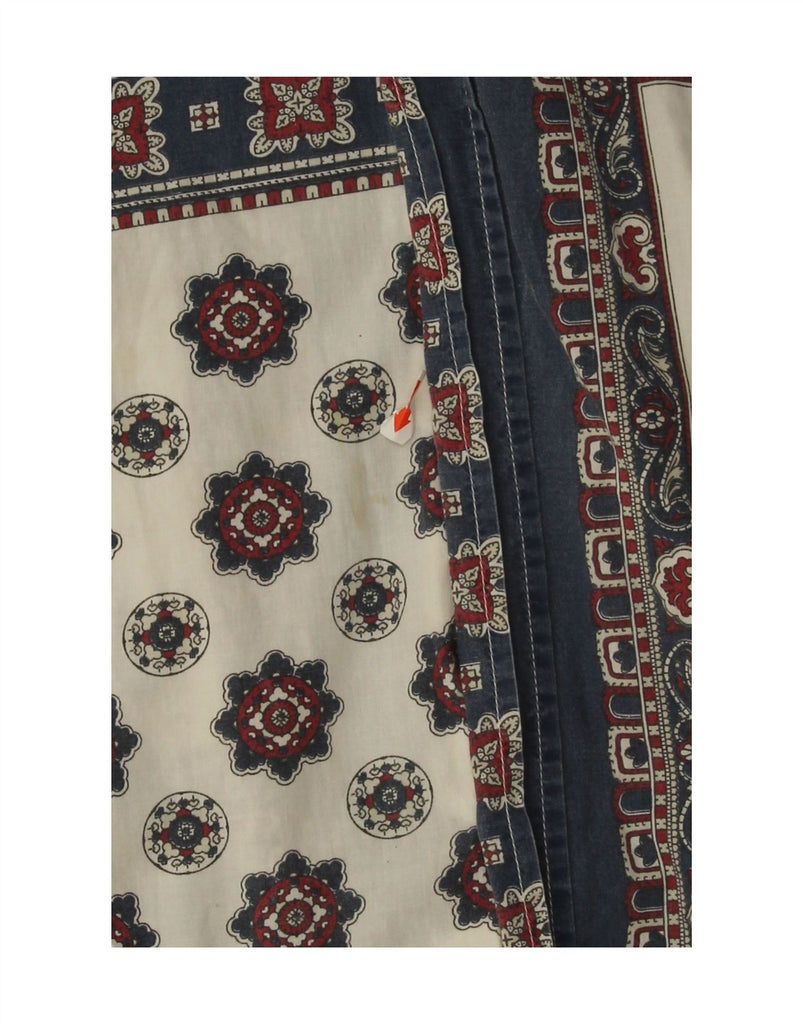 SISLEY Mens Relaxed Elegance Shirt Medium Blue Patchwork Cotton Vintage Sisley and Second-Hand Sisley from Messina Hembry 