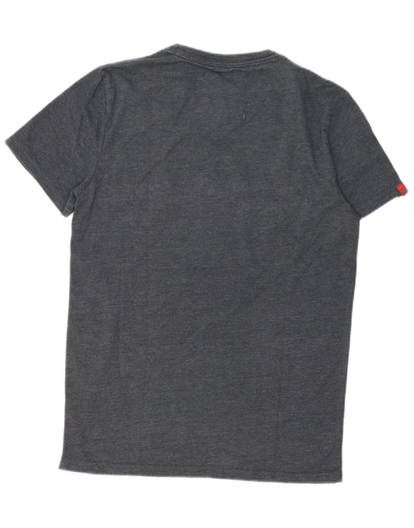 Superdry Mens Graphic T-Shirt Top Medium Grey Cotton