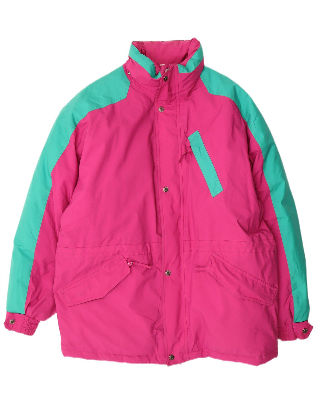 BAILO Mens Padded Jacket IT 50 Large Pink Colourblock Polyamide