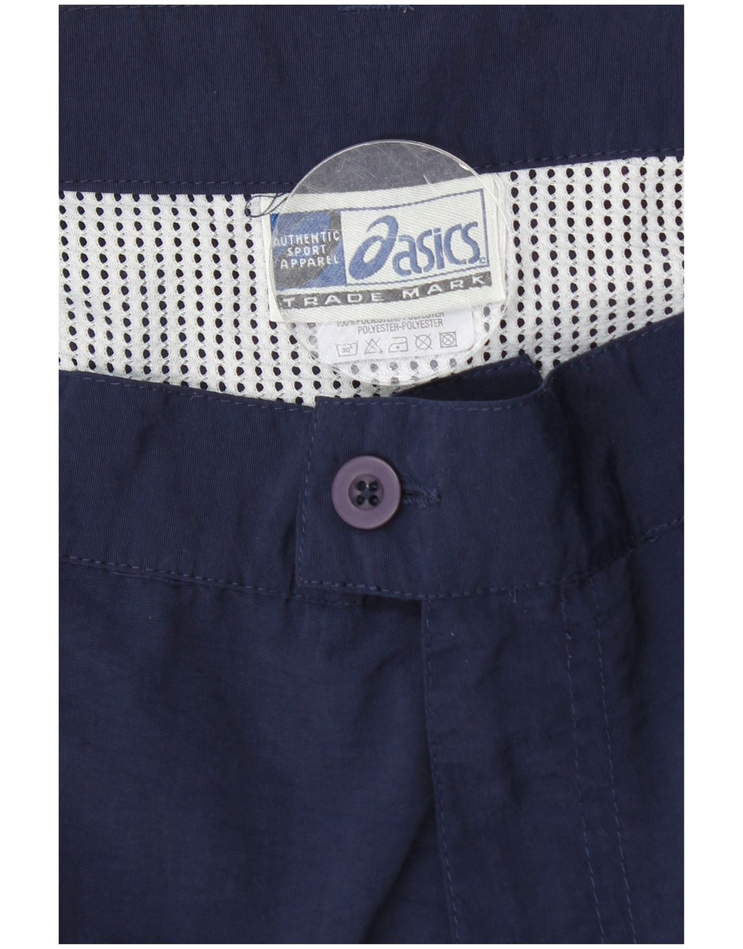 ASICS Womens Chino Shorts Medium W28  Navy Blue Polyamide
