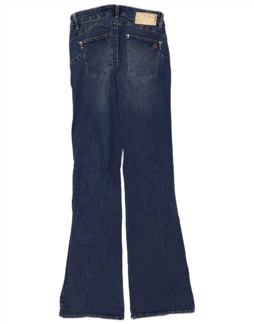 Sandro Ferrone Womens Flared Jeans IT 44 Medium W26 L32 Blue Cotton