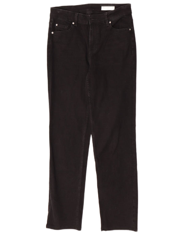 Marks & Spencer Womens The Sienna Straight Jeans UK 10 Small W28 L28 Black