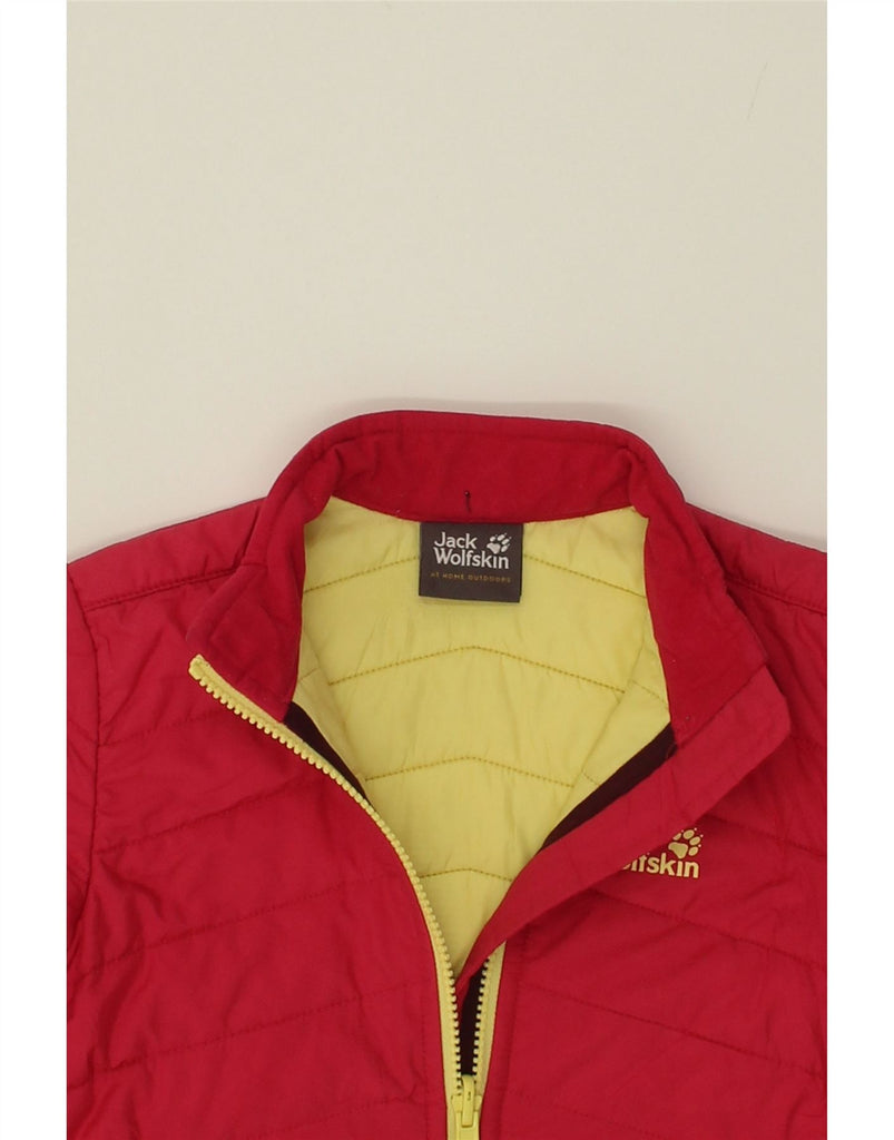 JACK WILLS Girls Padded Jacket 5-6 Years Red Nylon Vintage Jack Wills and Second-Hand Jack Wills from Messina Hembry 