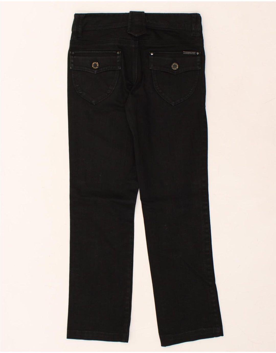 MASSIMO DUTTI Womens Straight Jeans EU 36 Small W26 L27 Black Cotton | Vintage Massimo Dutti | Thrift | Second-Hand Massimo Dutti | Used Clothing | Messina Hembry 