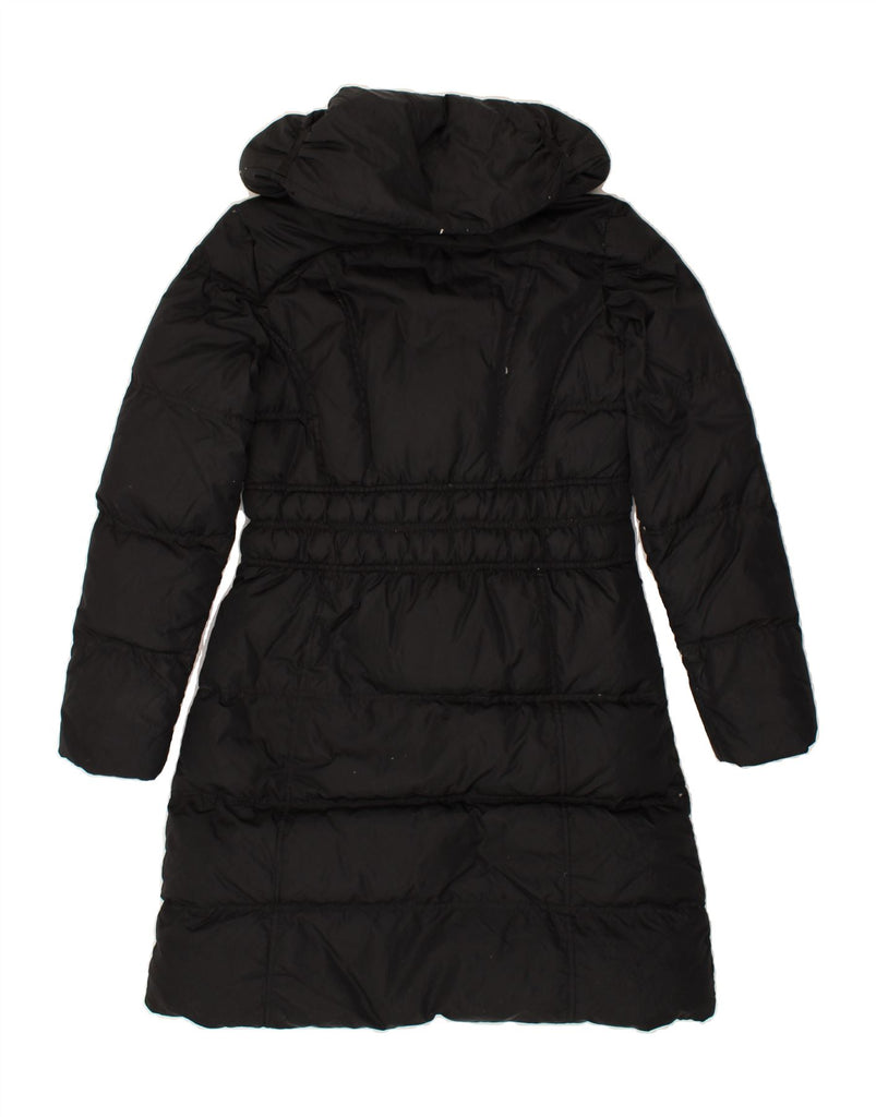 CALVIN KLEIN Womens Hooded Padded Coat UK 12 Medium Black Polyamide | Vintage Calvin Klein | Thrift | Second-Hand Calvin Klein | Used Clothing | Messina Hembry 