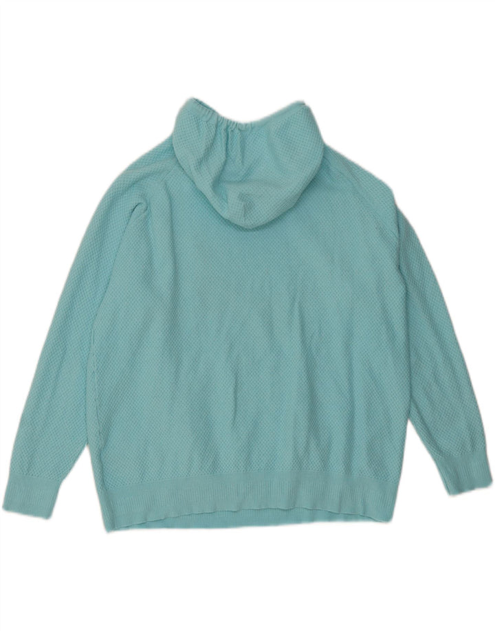 MARKS & SPENCER Womens Oversized Jumper Sweater UK 14 Medium Turquoise