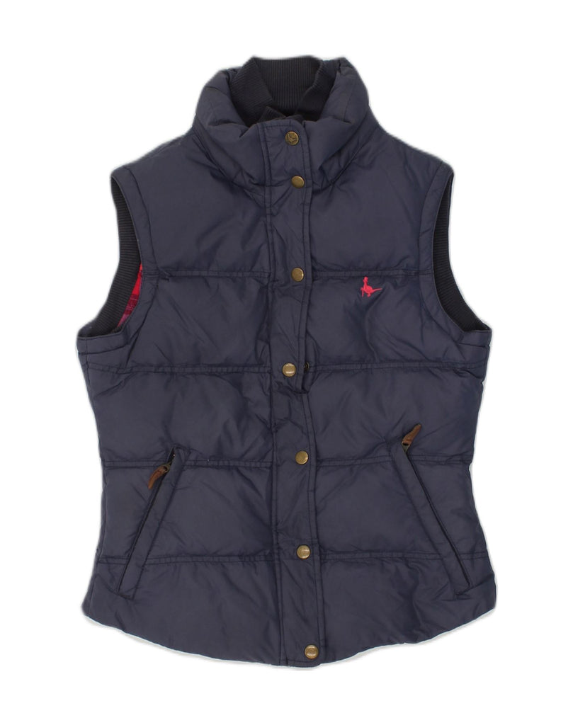 JACK WILLS Womens Padded Gilet UK 8 Small  Navy Blue Nylon | Vintage Jack Wills | Thrift | Second-Hand Jack Wills | Used Clothing | Messina Hembry 