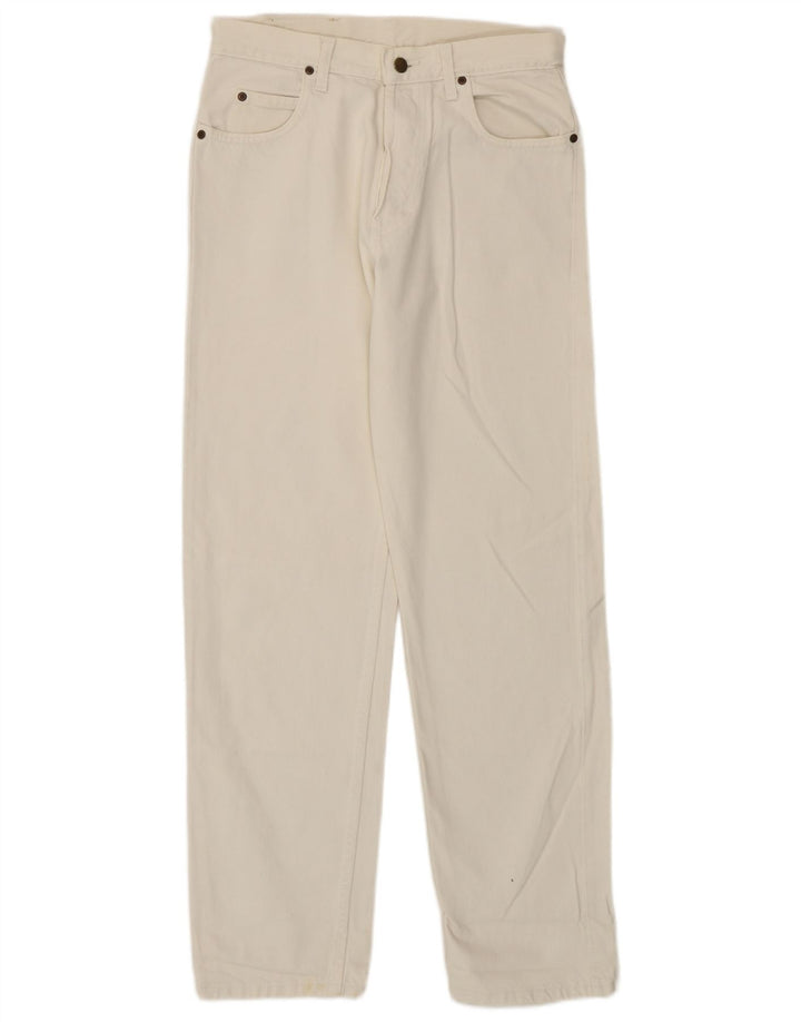 Lee Mens California Straight Jeans W31 L31 White Cotton