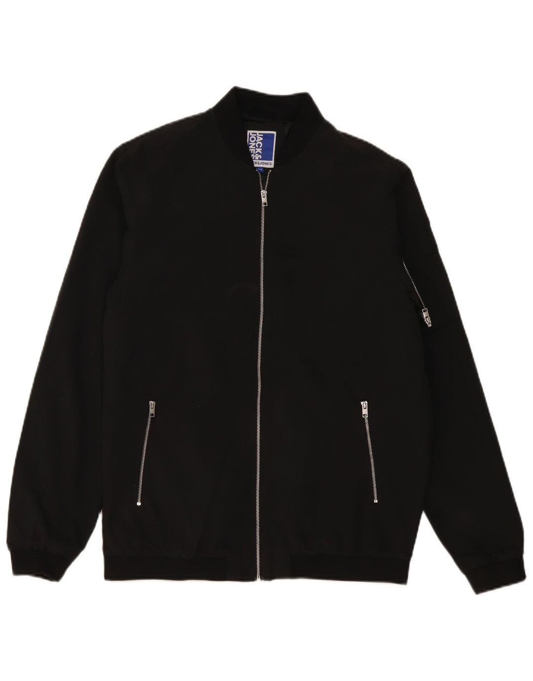 Jack & Jones Boys Bomber Jacket 15-16 Years Black Polyester