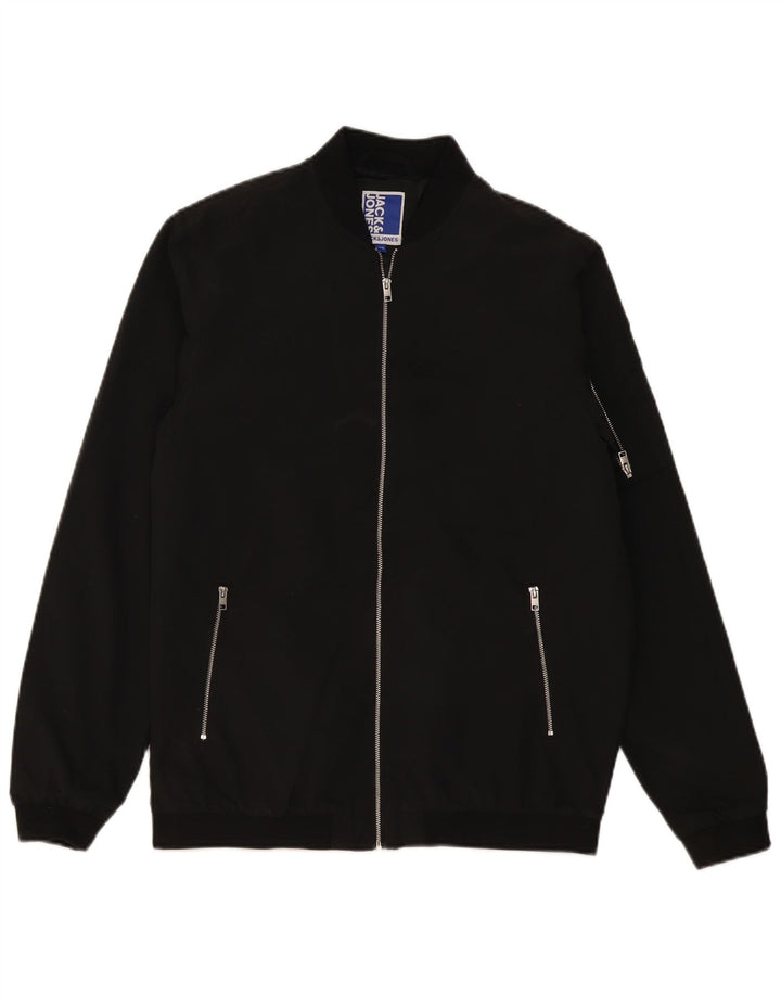 Jack & Jones Boys Bomber Jacket 15-16 Years Black Polyester