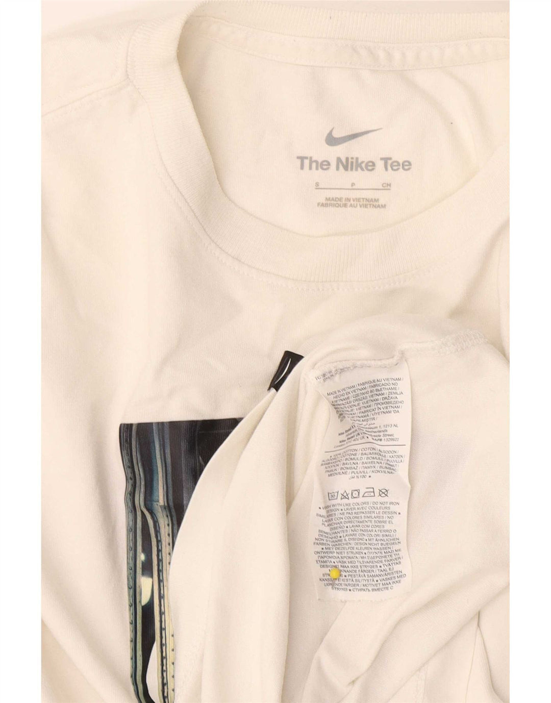 Nike Mens Graphic T-Shirt Top Small White Cotton