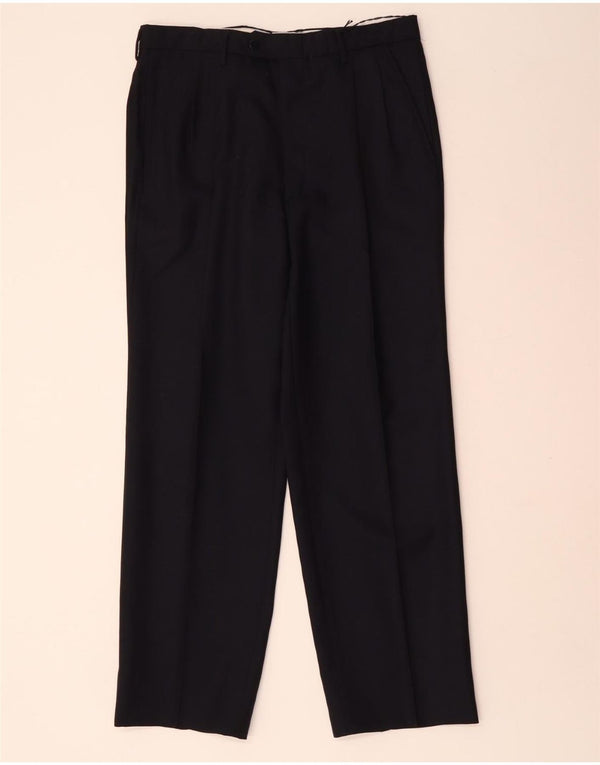 FRAIZZOLI Mens Pegged Suit Trousers IT 48 Medium W32 L29 Navy Blue