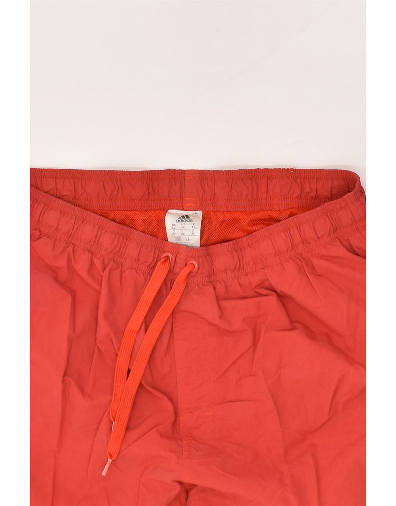 ADIDAS Mens Sport Shorts XL Red Polyamide | Vintage Adidas | Thrift | Second-Hand Adidas | Used Clothing | Messina Hembry 