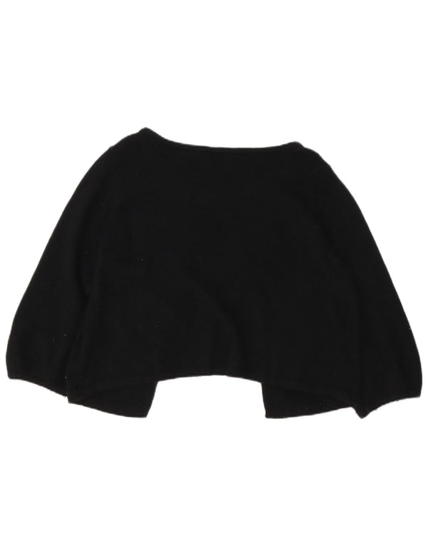 Marks & Spencer Womens Autograph Bolero Jumper UK 16 Large Black Angora