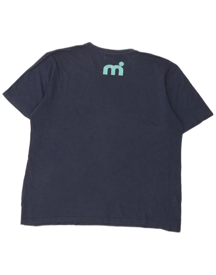 Mistral Mens Graphic T-Shirt Top 2XL Navy Blue